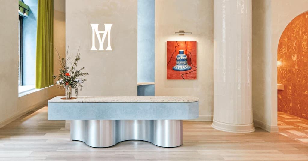 Calm, modern reception area suggesting professional health screening